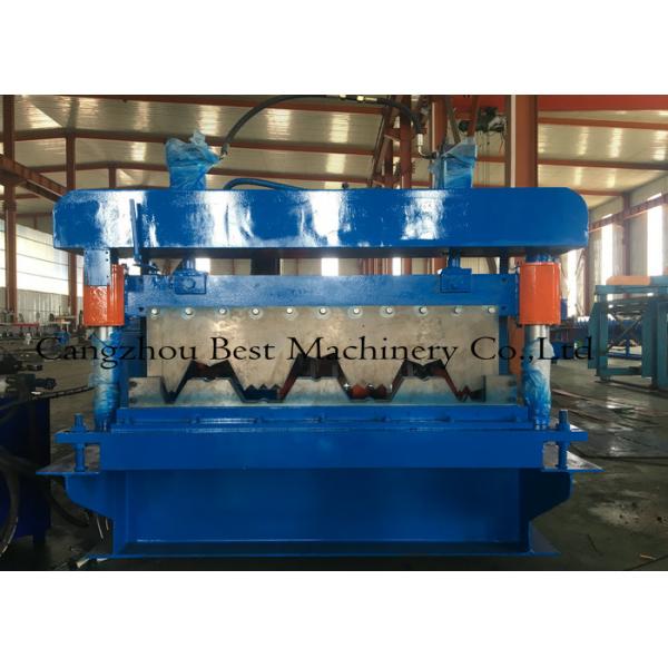 0.8-1.5mm Galvanized Metal Deck Sheet Roll Forming Machine For Roof Building