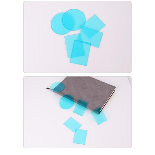 Blue glass filter bg39 blue glass cut glass UV IR Cut Colored Filter Bandpass Blue Glass Optical Filter BG39 Multicoated