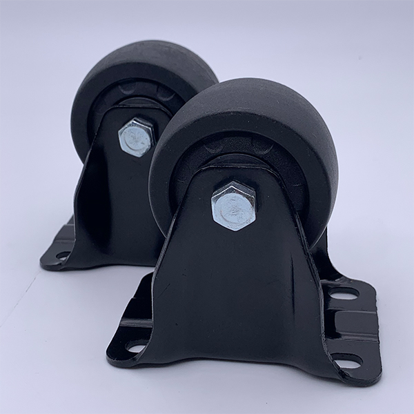 Nylon Low Center Of Gravity Rigid Plate Caster Wheel 50mm