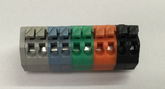 PCB Screw Terminal Block RD250T-5.0 1P-XXP 300V 10A Wire To Board Terminal Block