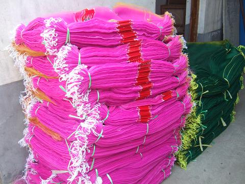 PE Woven Mesh Bags Printed Monofilament Mesh Sacks Wire Mesh Bags