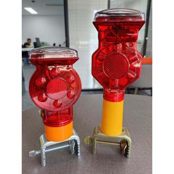 Led Solar Traffic Road Barricade Warning Light / Solar Safety Led Traffic Flashing Warning Lights