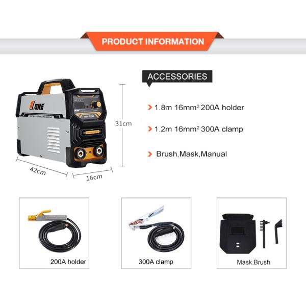 20A-300A Inverter MMA Welder Machinery IP21 For Steel And Iron