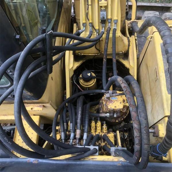 Japan Original Used Komatsu PW160-7 Wheel Excavator in with Transport Length of 7.1 m
