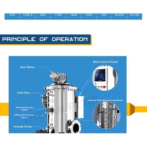 Industrial Auto Backwash Self Cleaning Filter / Stainless Steel Water Filter CE