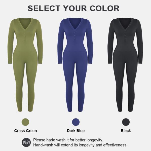 2023 Women Seamless One Piece Long Sleeve Tummy Control Body Shaping Jumpsuit Bodysuit