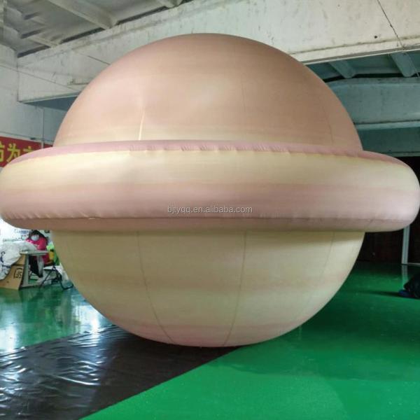 Flashing inflatable Helium waterproof led light moon planet balloon with sticks for christmas party event decorations