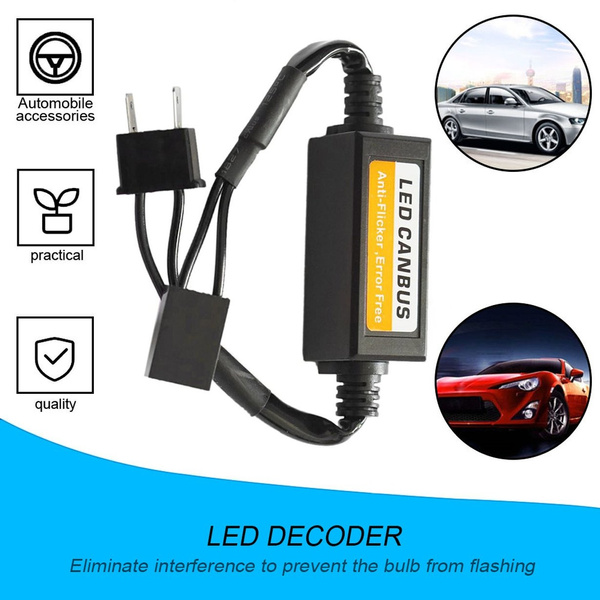 Anti Flicker Adapter Error Free 1 2Pc H7 LED Headlight Decoder
