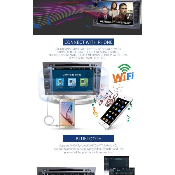 Android 8.0 Vectra Opel Car Radio DVD Player With OBD BT Radio Free Map