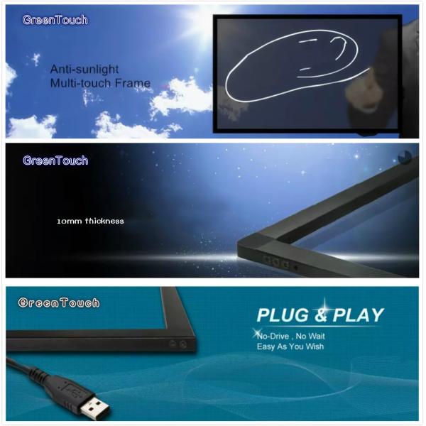 17 Inch Infrared Touch Frame , TK Series Multi Touch Screen Frame Longlife