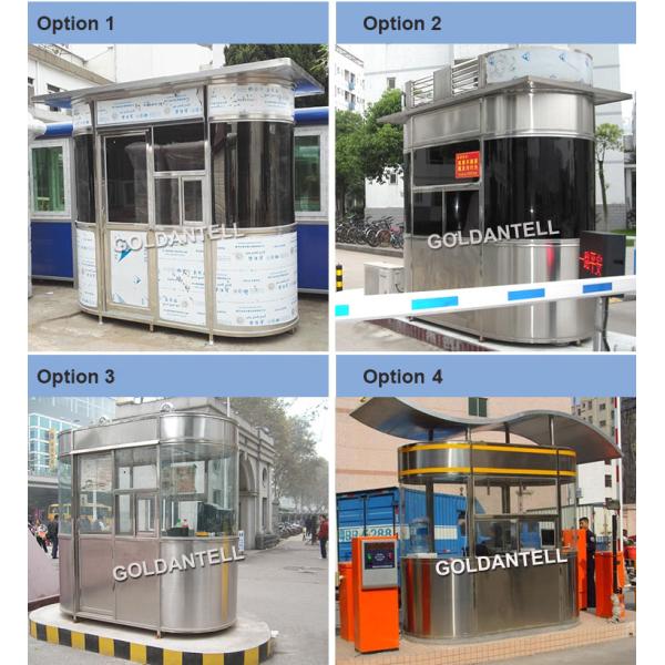Custom Stainless Steel Security Cabin Prefab Outdoor Guard Booth