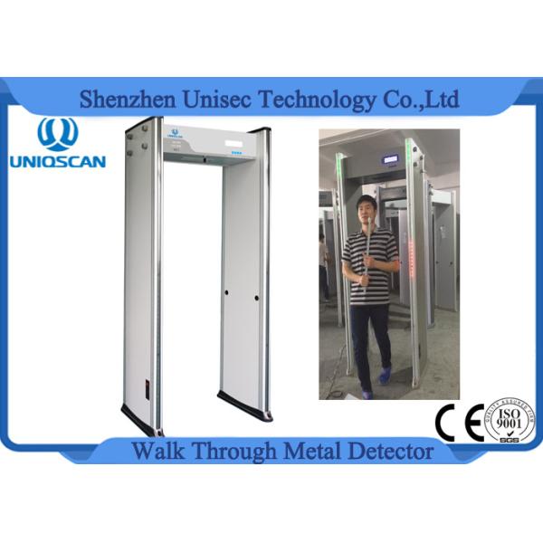 Uniqscan pass through an arched metal detector with a small LCD screen