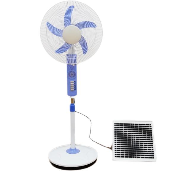 High Speed 12V DC Brush Motor Fan 16 Inch Solar Rechargeable