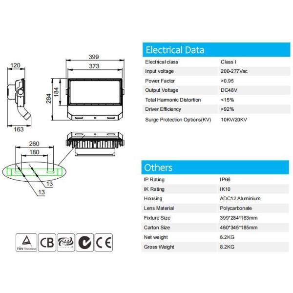 250w led security flood lights 15m lighting high mast flood China yaming lights