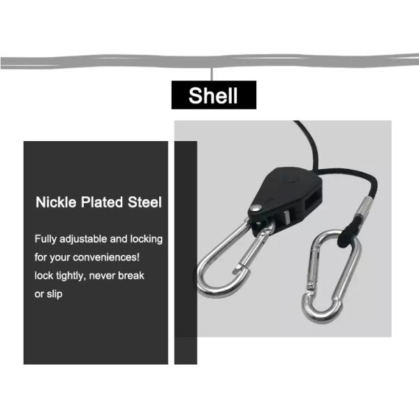 Garden LED Grow Light Accessories Grow Light Hangers Hook Rope 1/4" Size