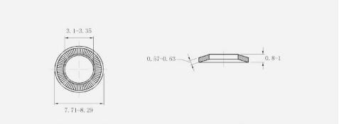 Din9250 M4 Double Tooth Lock Flat Round Washer Stainless Steel SS304 A2