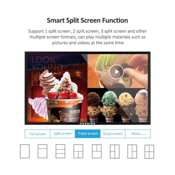 Full HD LCD Panel Touch Screen Monitor Query 7ms Response Time For Advertising