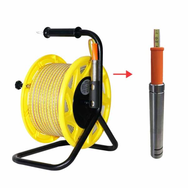 Yellow Borehole Water Level Meter Sensor 100M High Sensitivity