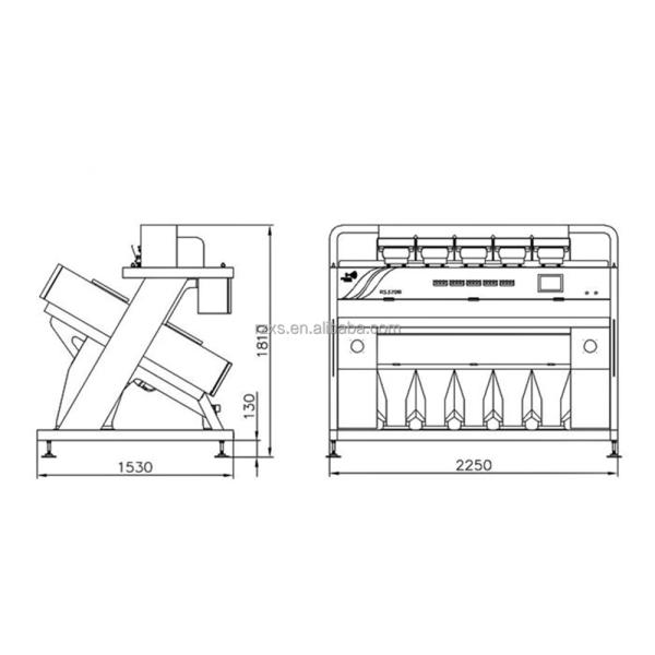 High STR CCD640 Guangdong Ejector Valves Coffee Bean Color Sorter for Long Service Life