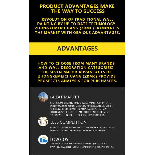 329cm Height 3D Wall Printing Machine , Mural Printing Machine