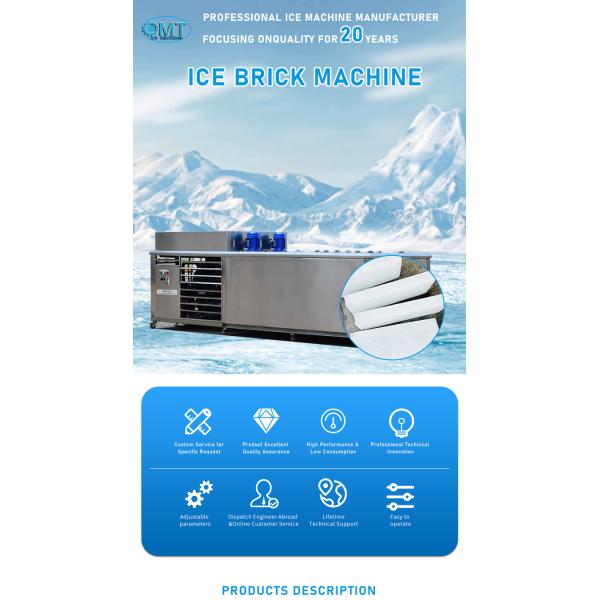 3ton Block Ice Maker Machine For Food Processing And Seafood Preservation
