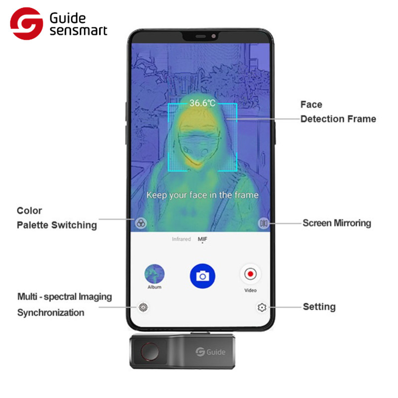 China Mini USBC Smartphone Thermal Camera For Residual Fire Detection wholesale