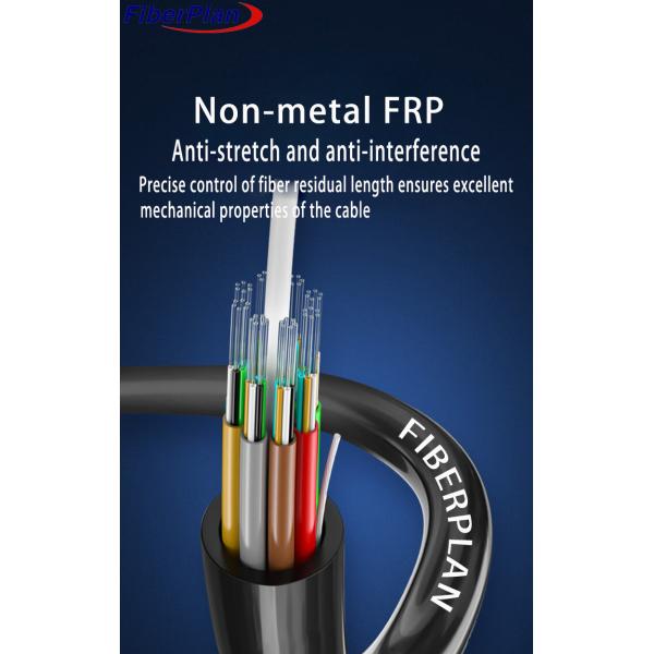FRP Strengthened Non Armored Fiber Optic Cable Fire Retardant GYFTZY