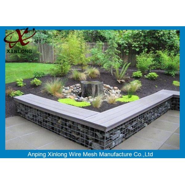 Aluminum-zinc Alloy Cage Gabion Wire Mesh / Hexagonal Gabion Box