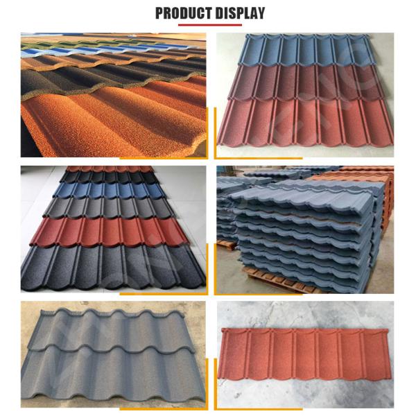Modern Design Style Prime Zinc Aluminum Steel Stone Chips Roofing Sheets 0.3mm 0.4mm Thickness Durable and Vibrant