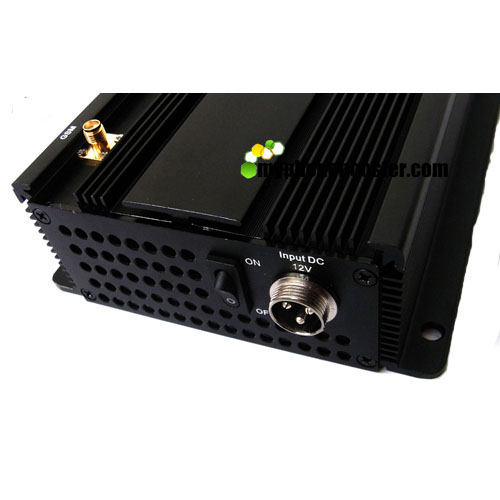 Non Adjustable 6 Bands 15w RF Signal Jammer Blocker Isolator Block 315MHz 433MHz Signals With Car Charger/Cooling Fans