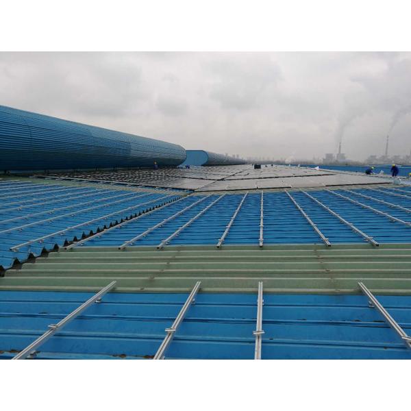 Corrugated Metallic Tile Roof Solar Mounting System Standing Seam Trapezoidal Lysaght Aluminum