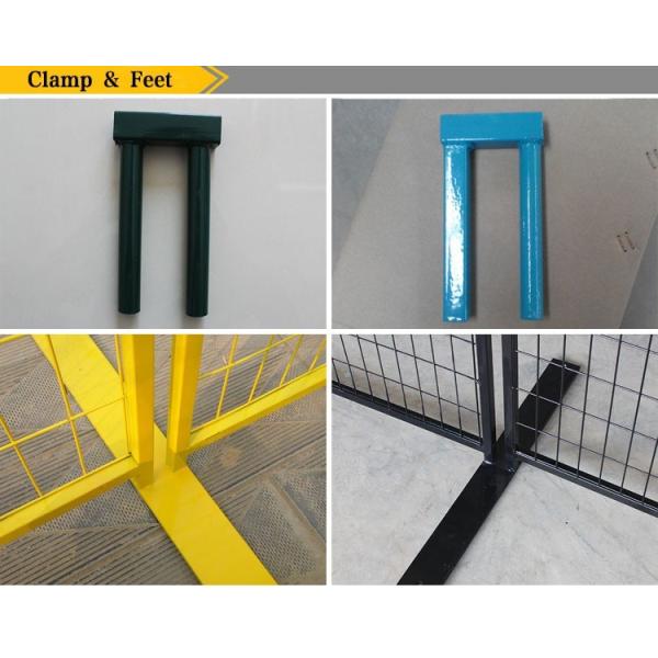 Power Coated Temporary Fencing Base Interpon Powder coated 890 x 100mm x 8.00 wall thick