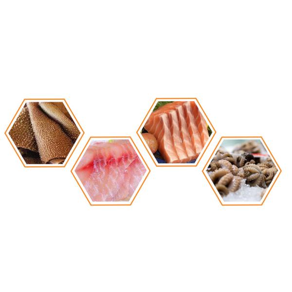 Flip Weighing Bucket Sashimi 7 Head Multihead Weigher For Fresh Aquatic Industry