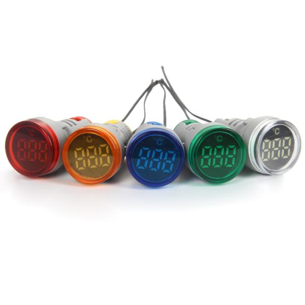 22mm Round Temperautre Indicator Light meter