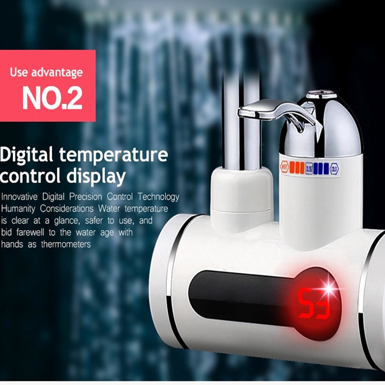 Automatically Faucet Instant Hot Water Tap For Sink 3000W ABS Material EMC