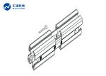 Silver Anodized 6063T5 T Slot Aluminium Profile / Modular Aluminium Extrusions