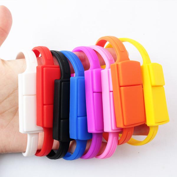 2GB 4GB 8GB 16GB 32GB Silicone Wristband USB Bracelet Shapes Rohs approved