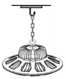 32000 Lumens ETL Listed LED High Bay Light 100w Warehouse Lighting