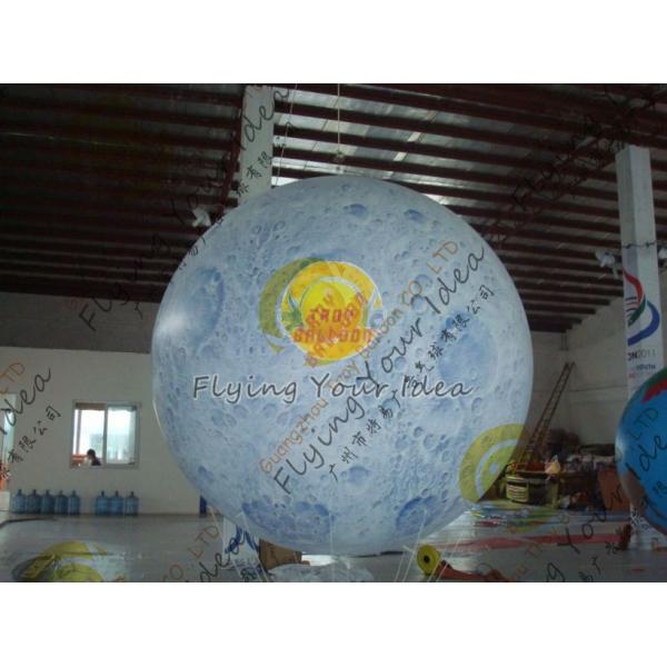 3m Eye-Catching Inflatable Lighting Balloon , 0.18mm thinkness helium quality PVC Helium Balloons for Exhibitions