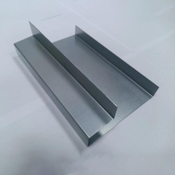Silvery Aluminum Anodized Anti Slip Solar Panel Water Channel For Roof Solar Mounting System