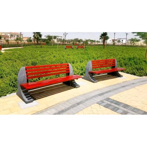 Waterproof Plastic Wooden Bench , Anti Rust Durable Wooden Garden Bench Seat