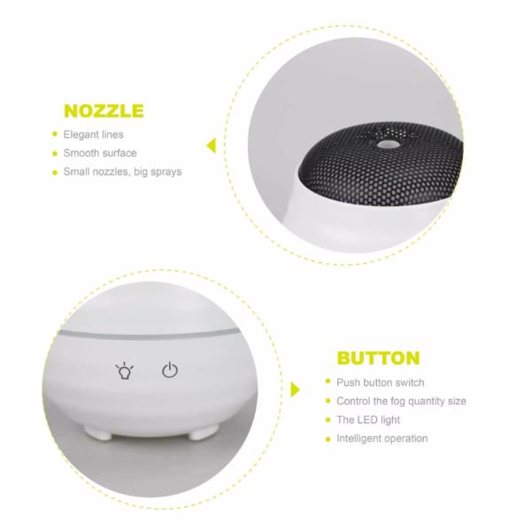 Metal Material Electric Aroma Diffuser Ultrasonic Cool Mist Humidifier