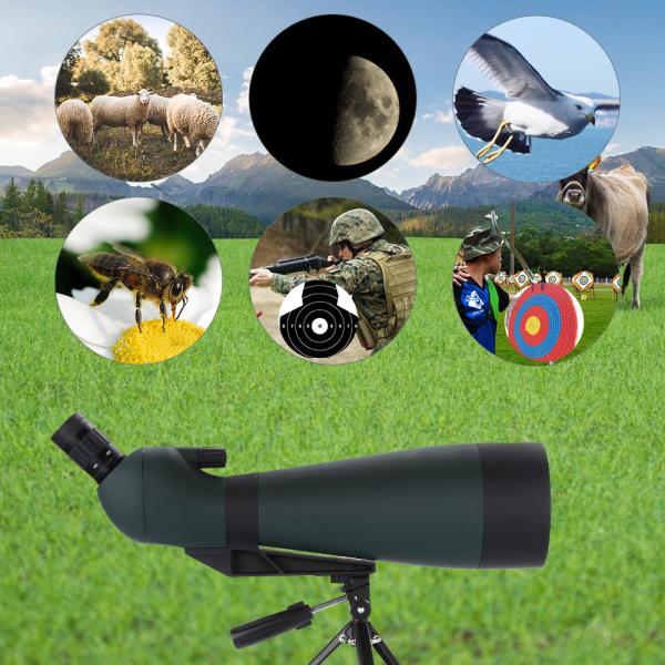 20-60x80 25x75-80 25-75x100 Spotting Scope Army For Hunting Security