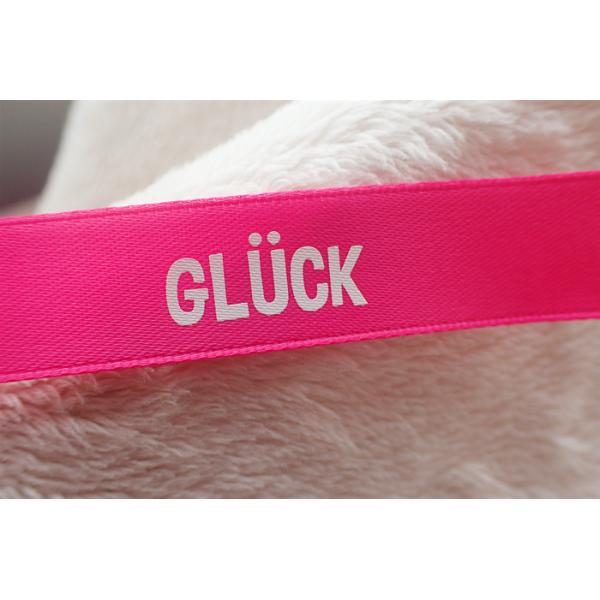 16MM Double Sided Smooth Screen Printed Labels Custom Printed Fabric For Doll