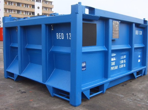 13ft DNV 2.7-1 Standard Steel Container Boat Offshore Drilling Waste Skip BV Certified Length 13ft Lifting Angle 45C