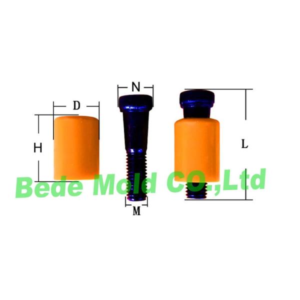 φ16 Parting Locks Mould Components With Plastic Injection Die Casting Orange