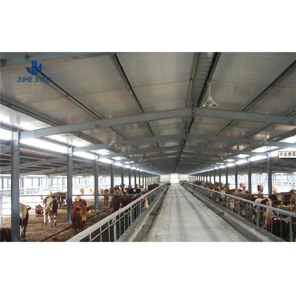 Steel Metal Sheds Cow Pig Houses Prefab Poultry House Roller Door Construction