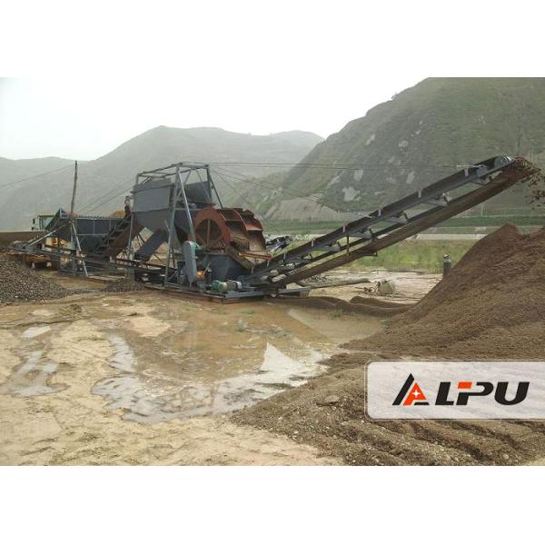 High Efficiency Wheel Silica Sand Washing Machine Max Input Size 10mm
