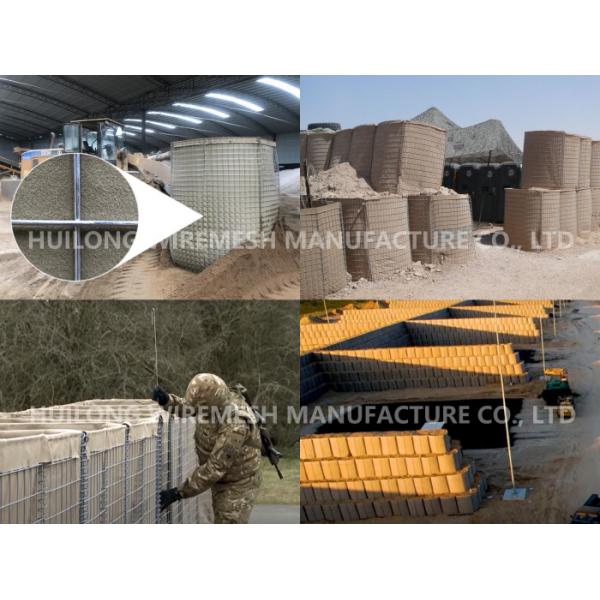 3x3 Hesco Containers Welded Bastion Heavy Duty With Geotextile Sheet