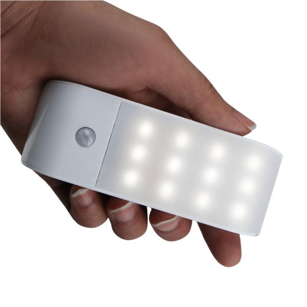 PIR Infrared Motion Sensor USB Rechargeable 12 LED Nightlight Light Induction Corridor Closet Wardrobe Night Lamp
